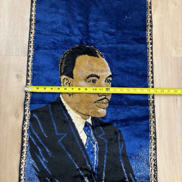 VTG Martin Luther King Jr Velvet Tapestry Wall Hanging Rug Decoration Historical